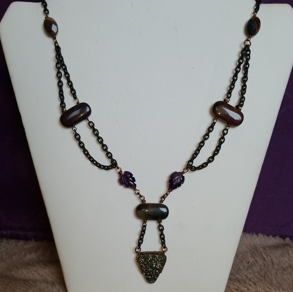 OOAK GEMSTONE NECKLACE - Picture 1 of 4